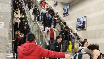 今日长三角铁路预计发送254万人次，铁路上海站到达62.2万人次