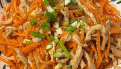 鲜甜肉香，入口即化——天津胡萝卜炒肉丝