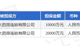 益丰药房披露2笔对外担保，被担保方为江苏益丰大药房连锁有限公司