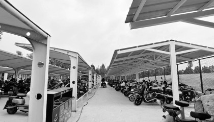 西安北站非机动车车棚扩建改造项目竣工投用