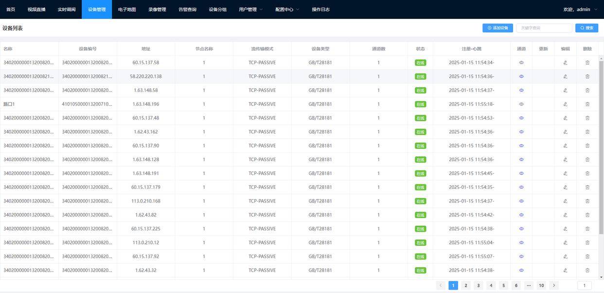 国标GB28181视频汇聚平台Liveweb网页端视频监控多场景应用