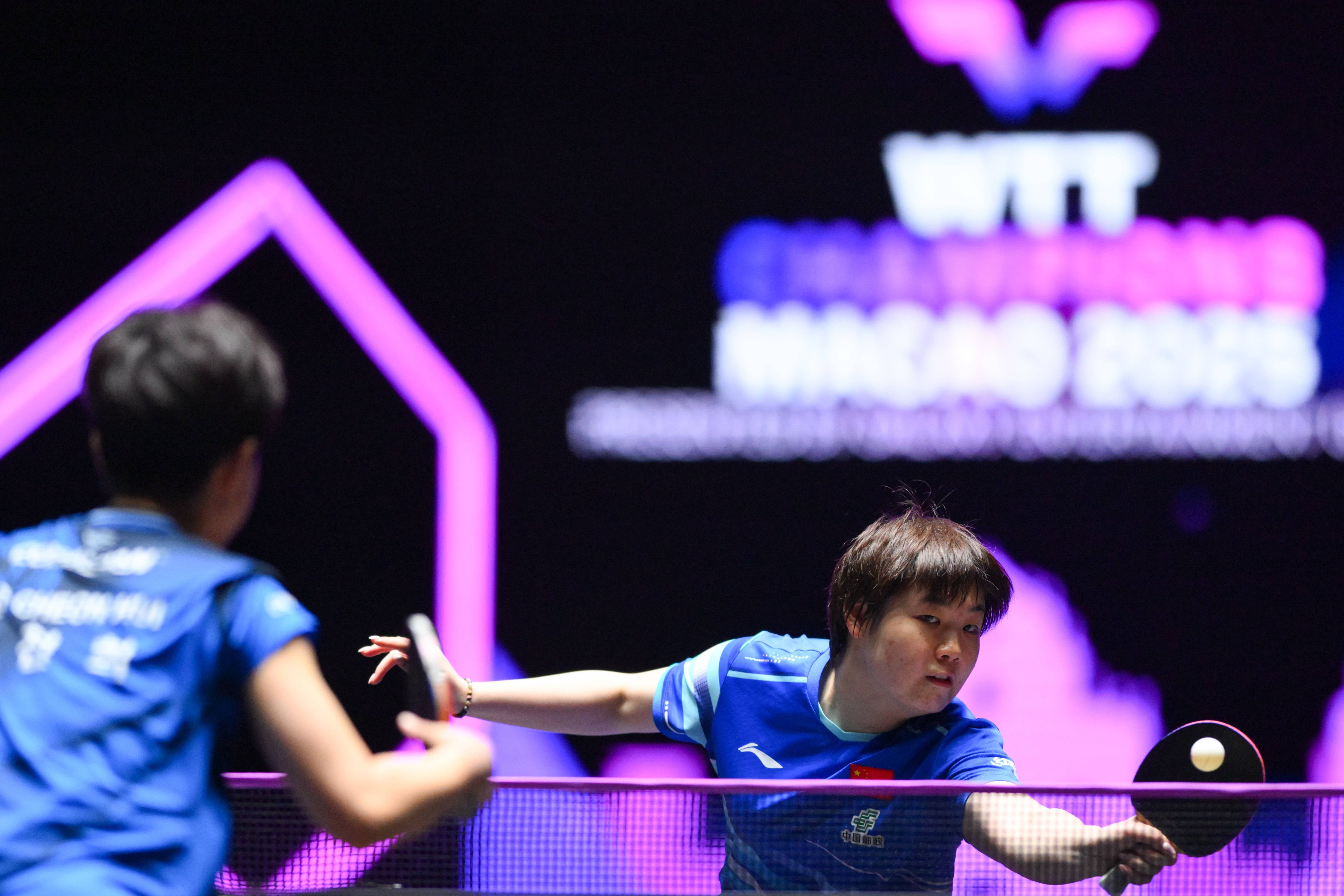 （体育）乒乓球——WTT澳门冠军赛：蒯曼晋级女单16强